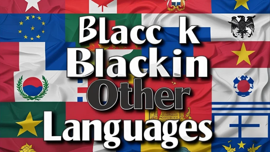 Black in 85 Different Languages