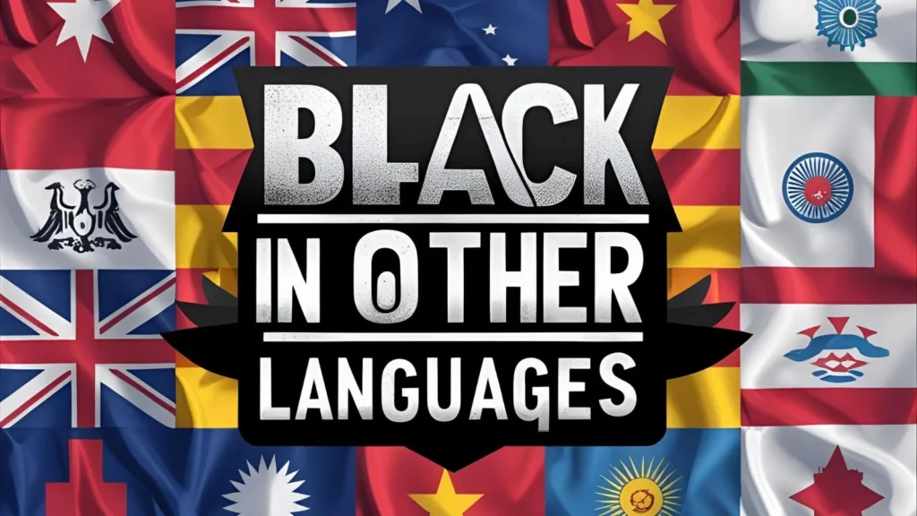 How to Say "Black in Other Languages"
