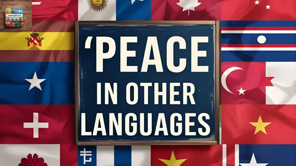 How to Say Peace