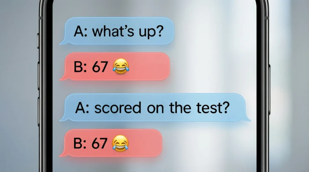 Examples of 67 in Conversation