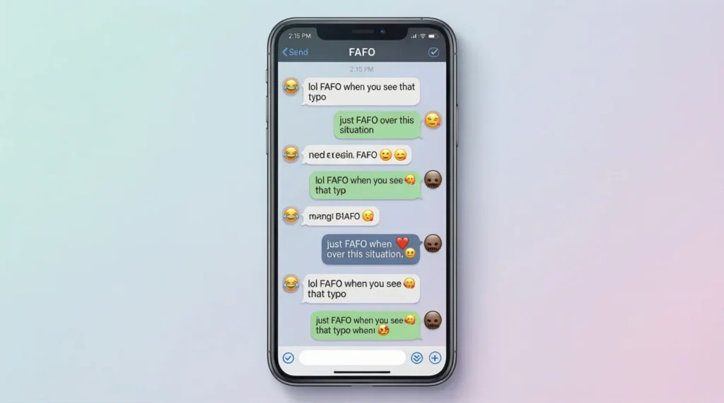 Examples of FAFO in Conversation