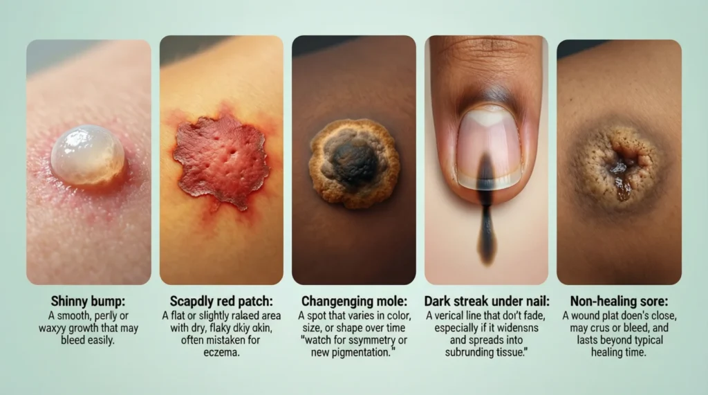 Examples of How Skin Cancer Might Appear