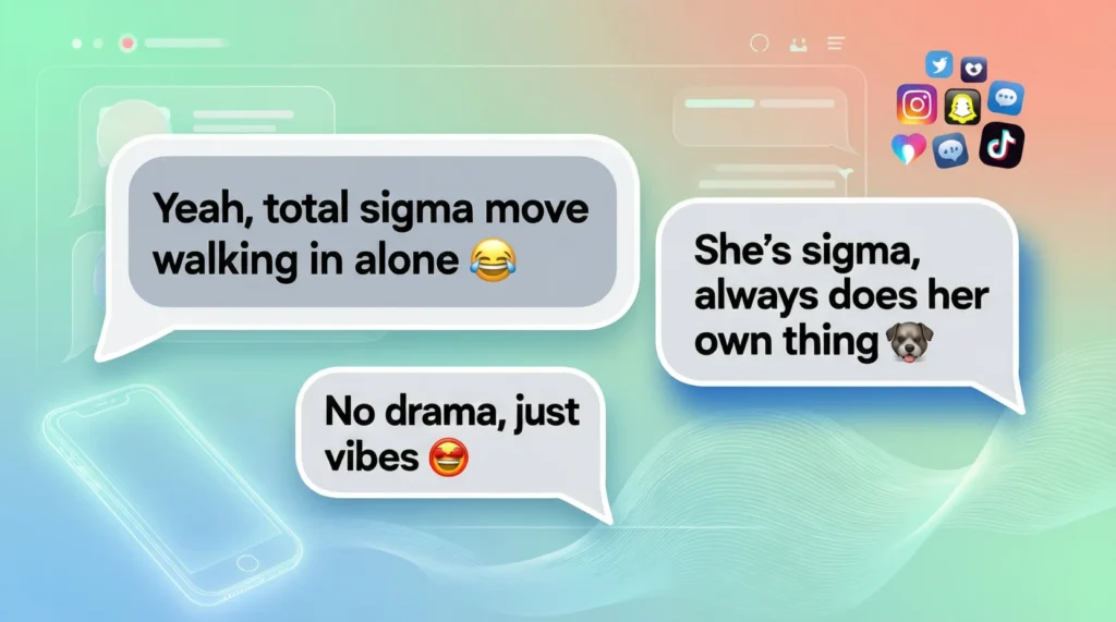 Examples of Sigma in Conversation