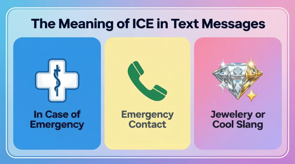 ICE Mean in Text