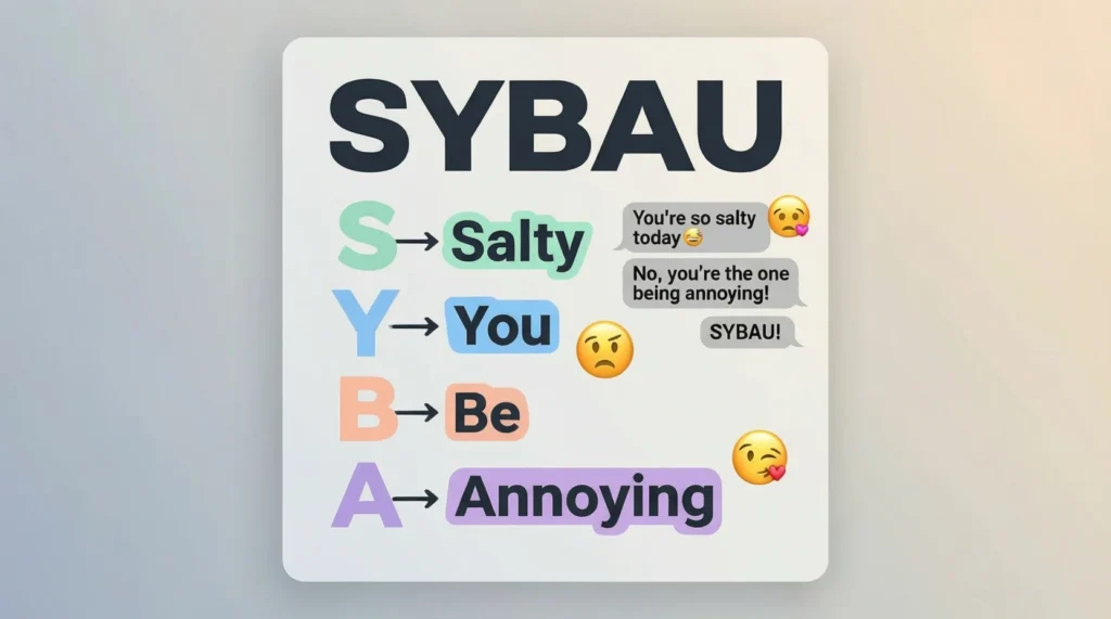 SYBAU Mean in Text