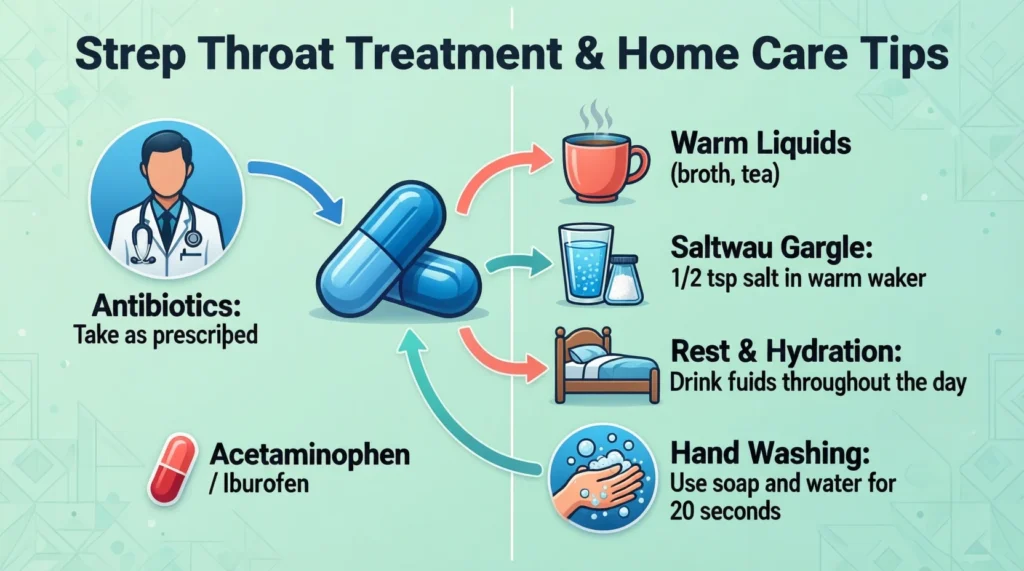 Treatment & Home Care for Strep Throat