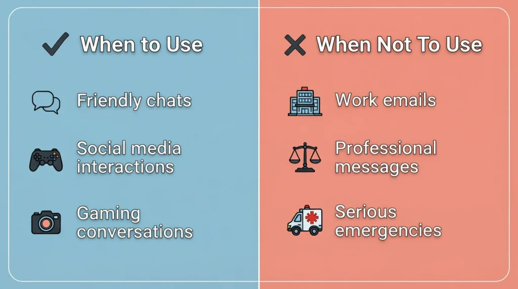 When to Use and When Not to Use SOS