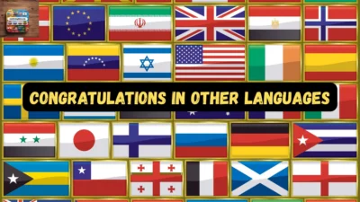 Congratulations in Other Languages